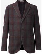 Boglioli Plaid Blazer - Lyst