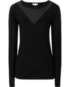 Reiss Bay Mesh Detail Jumper - Lyst