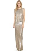 Rachel Zoe Colette Sequin Gown - Gold/Silver - Lyst
