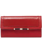 Diane von Furstenberg 440 Flap Continental Leather Wallet - Lyst