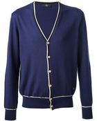 Fay V-Neck Cardigan - Lyst