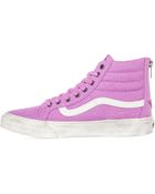Vans The Sk8-Hi Slim Zipped Overwashed Sneaker - Lyst