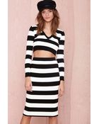 Nasty Gal Line Drive Skirt - Lyst