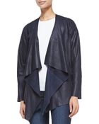 Bagatelle Leather Waterfall Jacket - Lyst