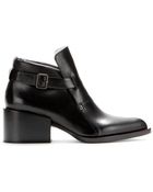 Jil Sander Leather Ankle Boots - Lyst