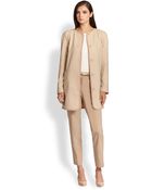 St. John Piped Tweed Jacket - Lyst