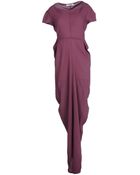 Jil Sander Long Dress - Lyst