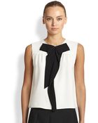 Marc Jacobs Sleeveless Silk Bowtie Blouse - Lyst