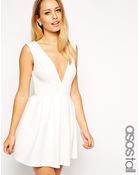 Asos Tall Debutante Mini Skater Dress - Lyst