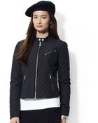 Lauren by Ralph Lauren Petite Fullzip Quilted Jacket - Lyst