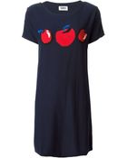 Sonia By Sonia Rykiel Intarsia Apple Knit Dress - Lyst