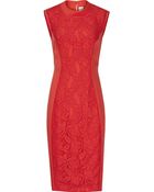 Reiss Riva Floral Lace Shift Dress - Lyst