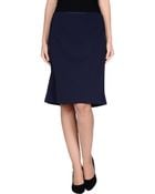 Alberta Ferretti Knee Length Skirt - Lyst