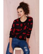 Nasty Gal Kissy Kissy Sweater - Lyst