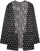 Balmain Printed Silk-Satin Jacket - Lyst