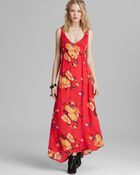 Free People Slip Dress Printed Maxi - Lyst