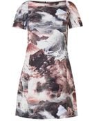 Carven Wave-Print Shift Dress - Lyst