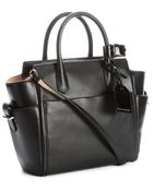 Reed Krakoff Black Leather Convertible Top Handle Bag - Lyst
