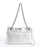 Rebecca Minkoff Silver Leather Swing Shoulder Bag - Lyst