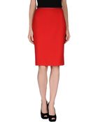Rena Lange Knee Length Skirt - Lyst