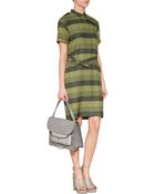 Burberry Brit Cotton-Silk Striped Shirtdress - Lyst