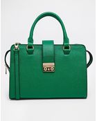 Asos Smart Handheld Bag with Push Lock - Lyst