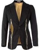 Comme Des Garçons Leopard Pattern Zipped Blazer - Lyst