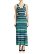 Calvin Klein Printed Maxi Dress - Lyst