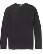 Ann Demeulemeester Knitted Alpaca And Wool-Blend Sweater - Lyst
