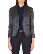 Paul Smith Black Label Metallic Cropped Jacket - Lyst