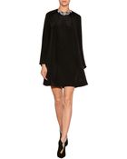 3.1 Phillip Lim Silk Draped Dress With Embellished Collar - Lyst