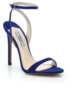 Prada Suede Sandals - Lyst