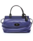 Mulberry Indigo Leather 'Blenheim' Top Handle Bag - Lyst