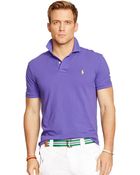 Polo Ralph Lauren Custom-Fit Mesh Polo Shirt - Lyst