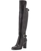 Donald J Pliner Quinto Leather Knee Boot - Lyst