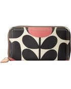 Orla Kiely Tulip Stem Big Zip Wallet - Lyst