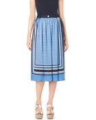 Michael Kors Patterned Midi Skirt - Lyst