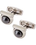 Ferragamo Gancini Glasspearl Cufflinks - Lyst