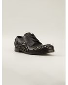 Dolce & Gabbana Studded Derby Shoes - Lyst