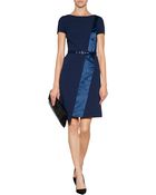 Matthew Williamson Satin Pleat Dress - Lyst