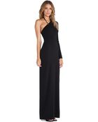 Halston Heritage Asymmetric Neck Gown - Lyst
