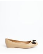 Ferragamo Canella And Black Bow Detail 'Ninna' Flats - Lyst