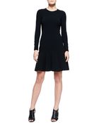 Michael Kors Flare-Hem Knit Dress - Lyst