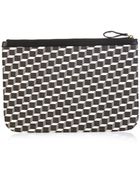 Pierre Hardy Cube-Print Coated-Canvas Pouch - Lyst
