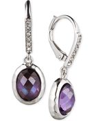 Judith Jack Silvertone Drop Earrings - Lyst