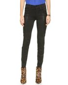 Joe's Jeans Leather Detail Stretch Pants - Sebastian - Lyst