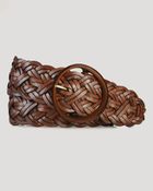 Ralph Lauren Lauren Belt - Braided Leather O Ring - Lyst