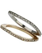 Topshop Premium Square Rhinestone Rings - Lyst
