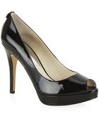 Michael Michael Kors Patent York Peep-Toe Platform Pumps - Lyst