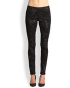 Helmut Lang Halo-Print Denim Leggings - Lyst